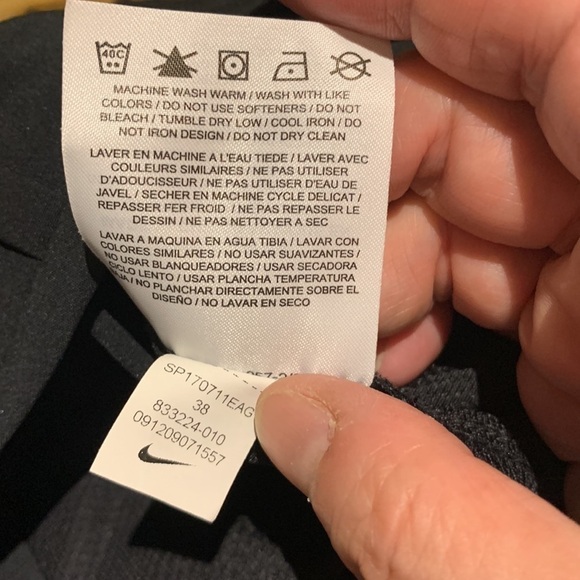 Nike Dri-FIT Golf Shorts Black Standard Fit Stretch Chino Hybrid Bermuda Sz 38 - Picture 9 of 11